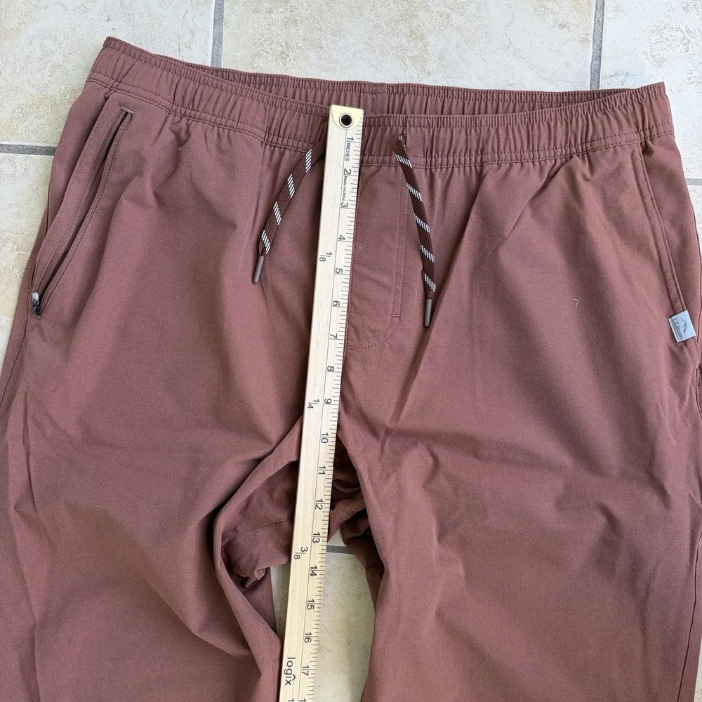 LL Bean Pants Mens Large Brown Multisport Performance Stretchy Baggy 30" NWT - Picture 11 of 14